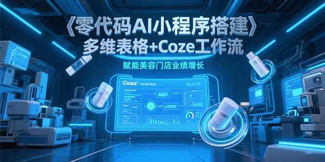 零代码AI小程序搭建,多维表格+Coze工作流,赋能美容门店业绩增长-优优云网创