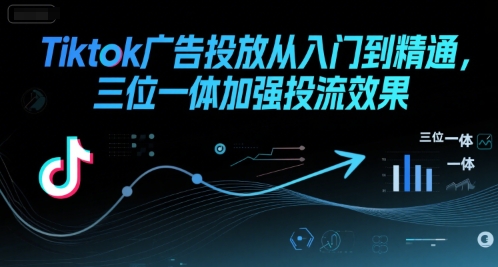 Tiktok广告投放从入门到精通，三位一体加强投流效果-优优云网创