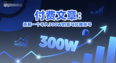 付费文章:拆解一个年入300W的喜马拉雅账号-优优云网创
